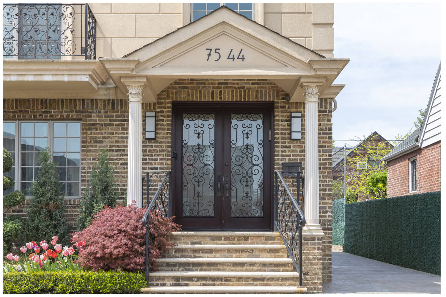 Nova Wrought Iron Custom Exterior Door Style 027