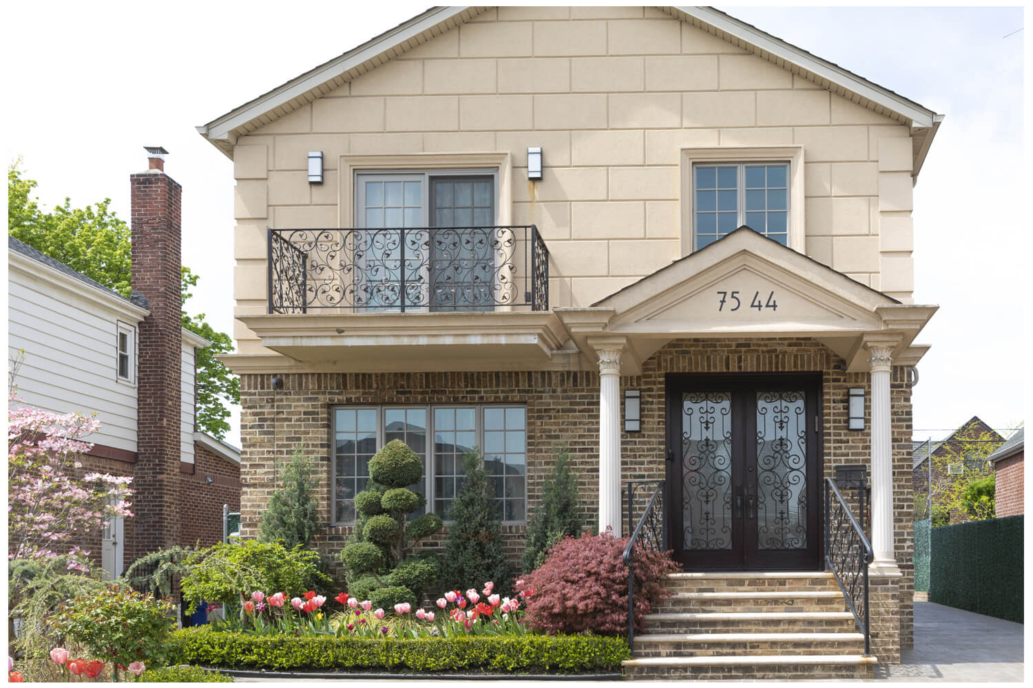 Nova Wrought Iron Custom Exterior Door Style 027