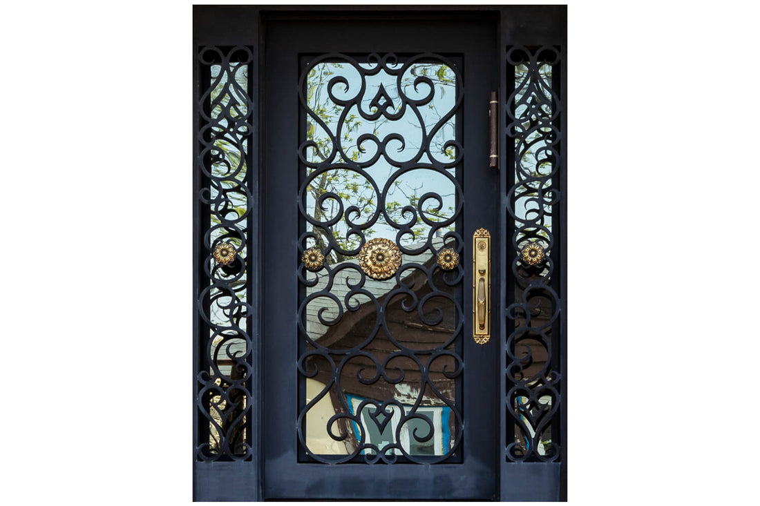Nova Wrought Iron Custom Exterior Door Style 028