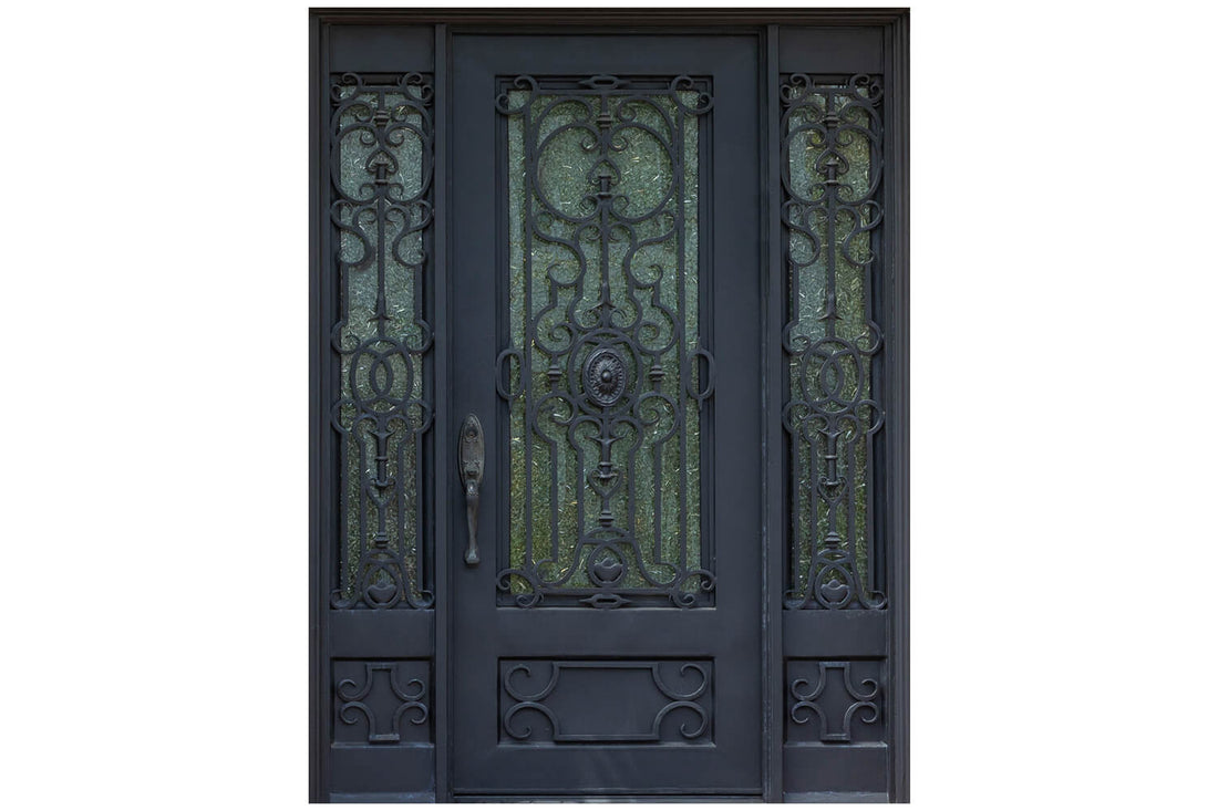 Nova Wrought Iron Custom Exterior Door Style 029