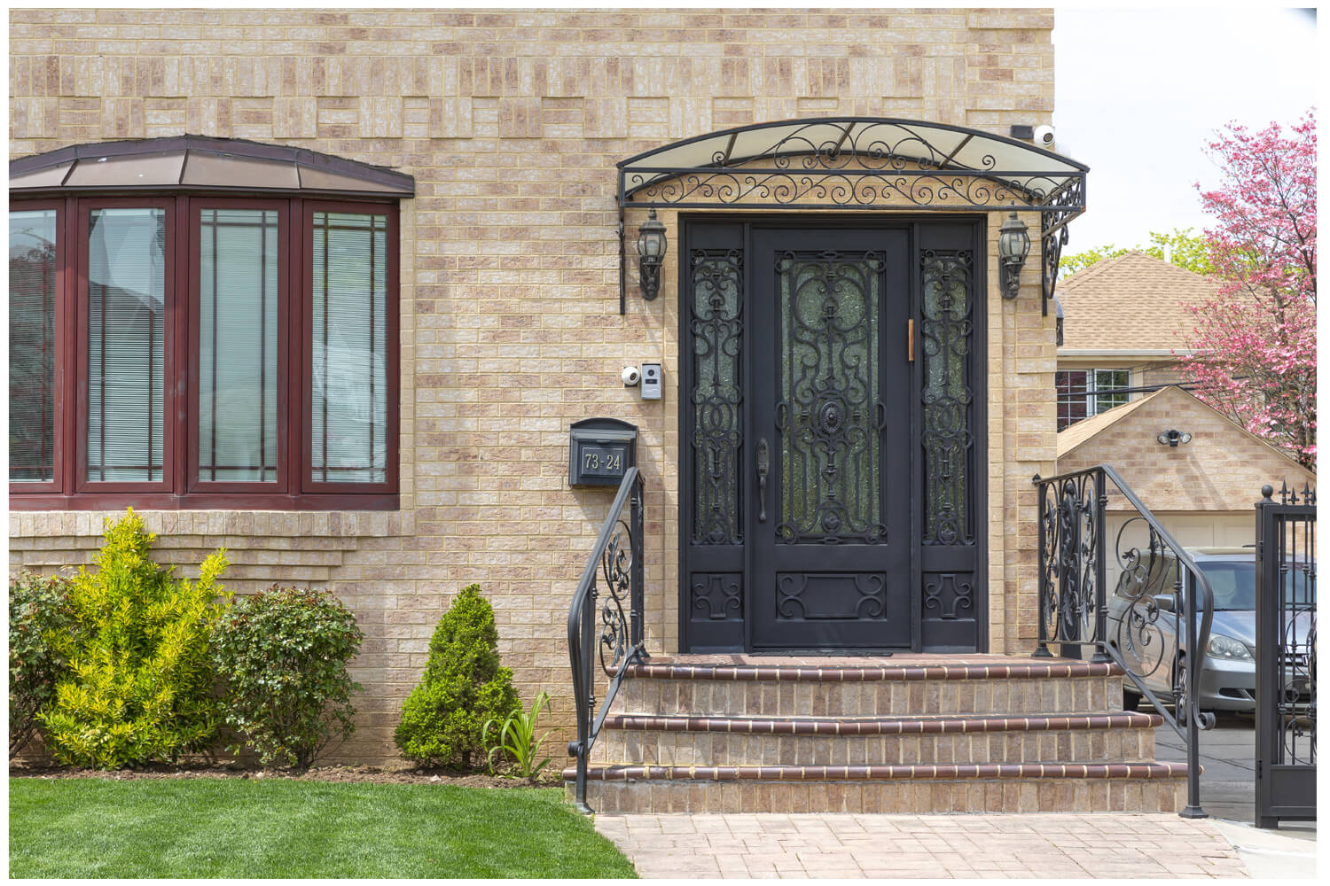 Nova Wrought Iron Custom Exterior Door Style 029