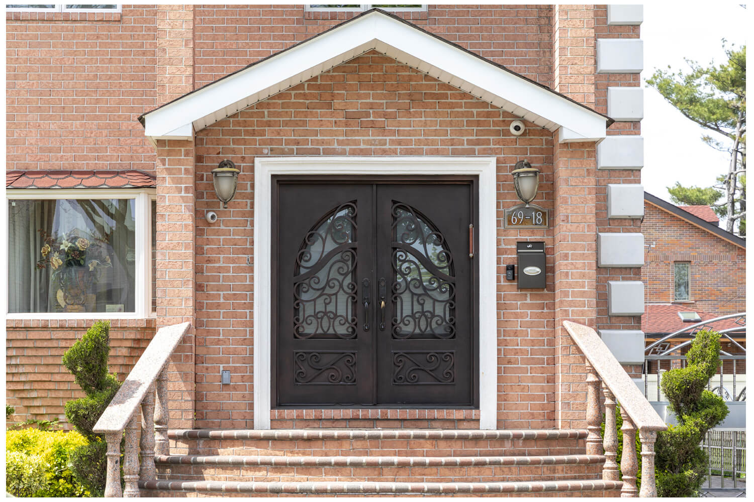 Nova Wrought Iron Custom Exterior Door Style 030