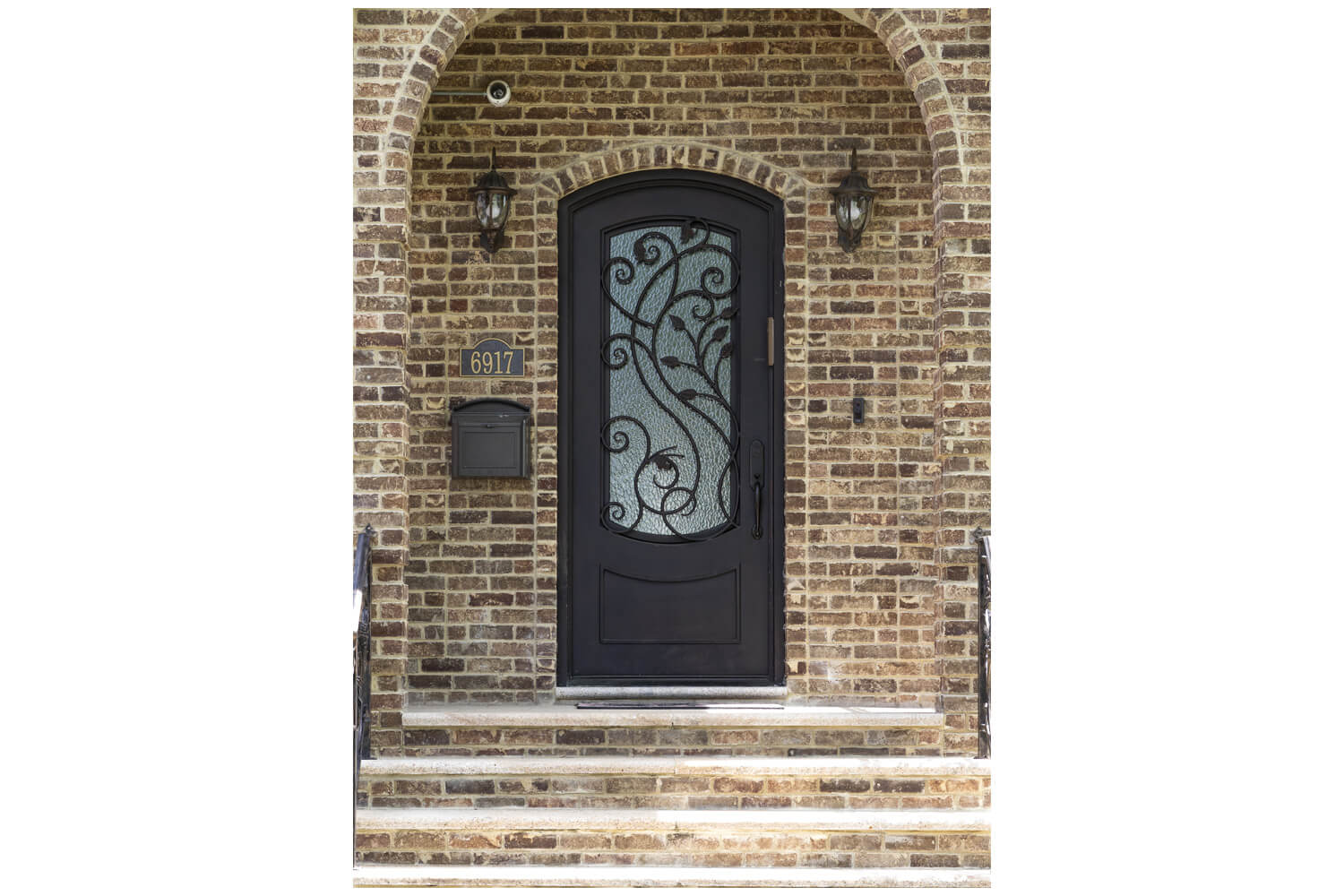 Nova Wrought Iron Custom Exterior Door Style 031
