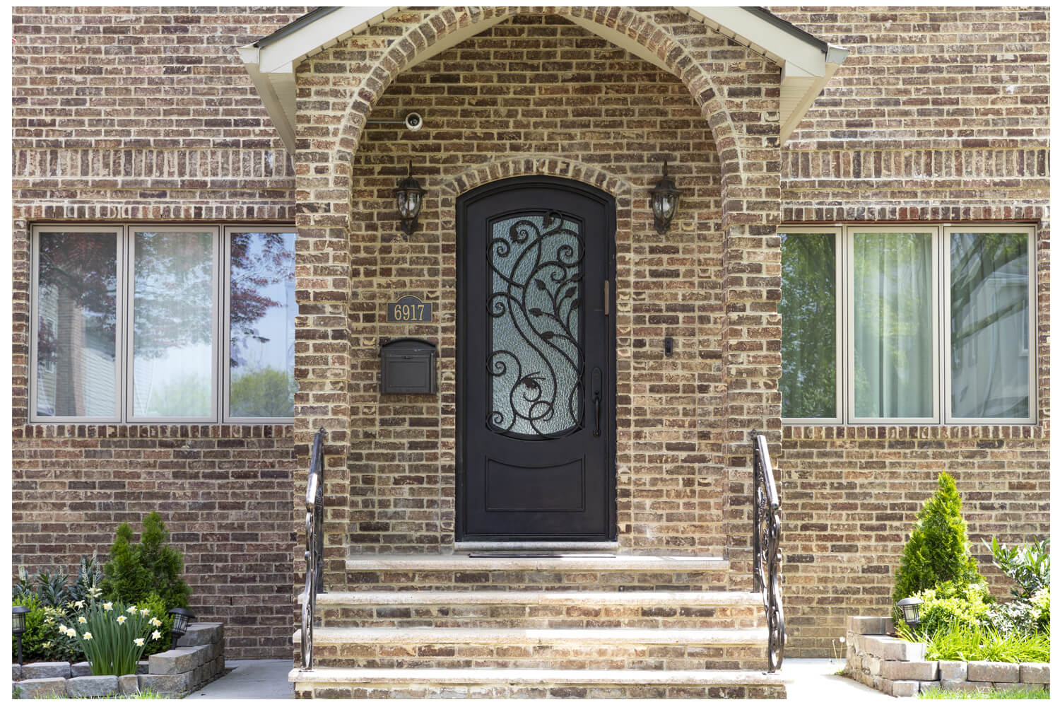 Nova Wrought Iron Custom Exterior Door Style 031