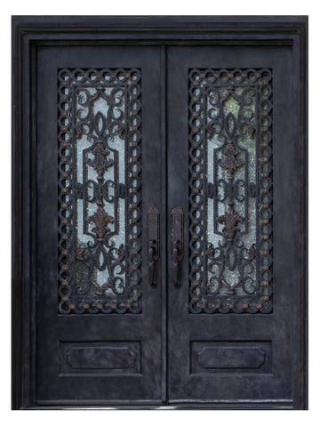 Royal 032 Wrought Iron Custom Exterior Door by Nova