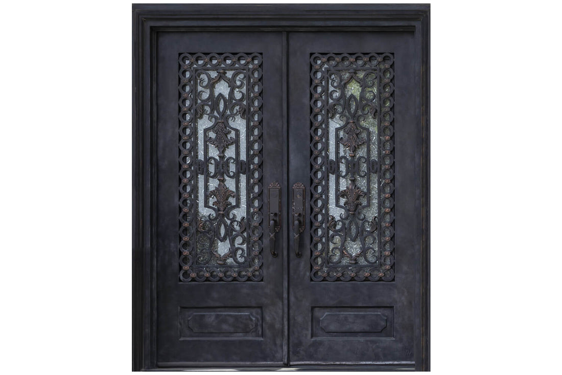 Nova Wrought Iron Custom Exterior Door Style 032