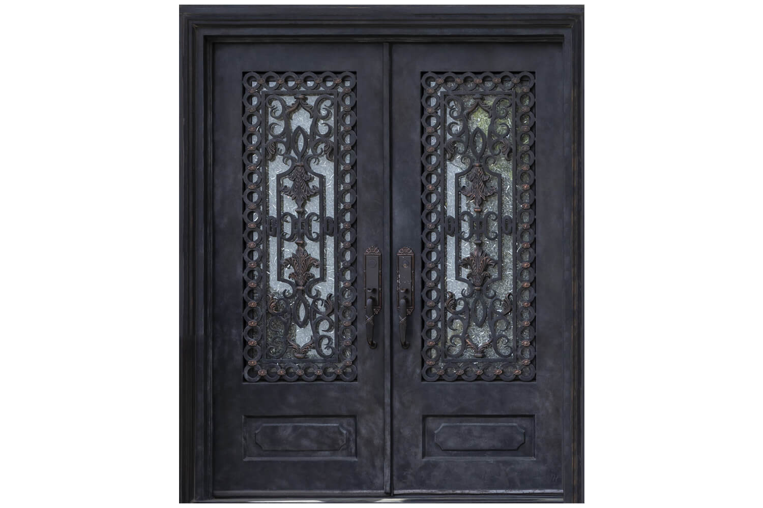 Nova Wrought Iron Custom Exterior Door Style 032
