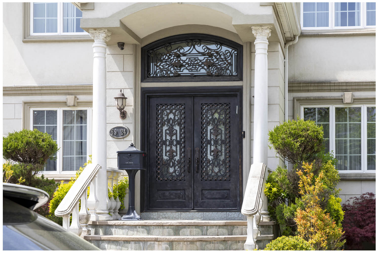 Nova Wrought Iron Custom Exterior Door Style 032
