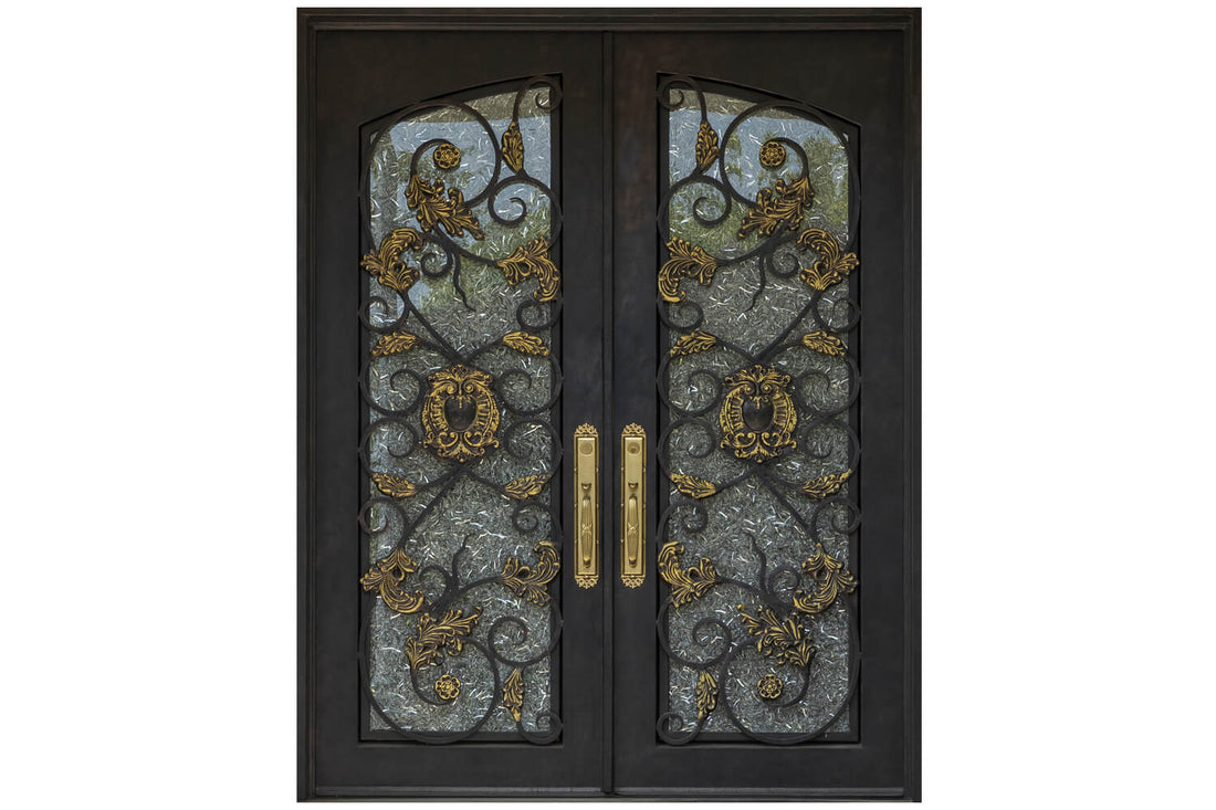 Nova Wrought Iron Custom Exterior Door Style 033