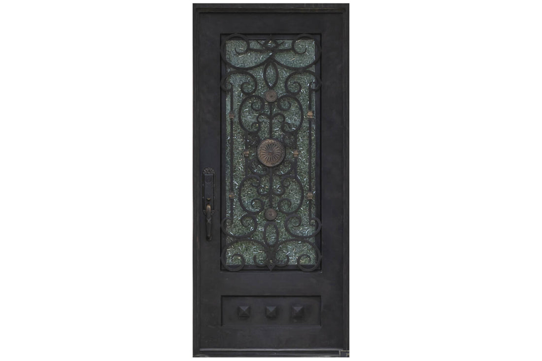 Nova Wrought Iron Custom Exterior Door Style 034