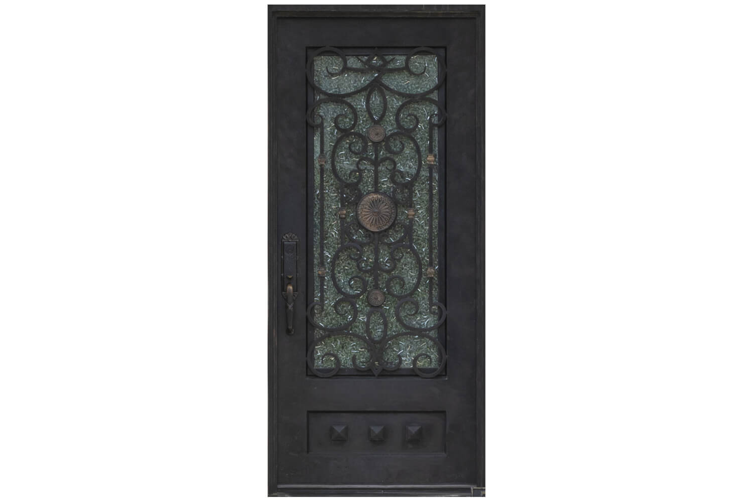 Nova Wrought Iron Custom Exterior Door Style 034