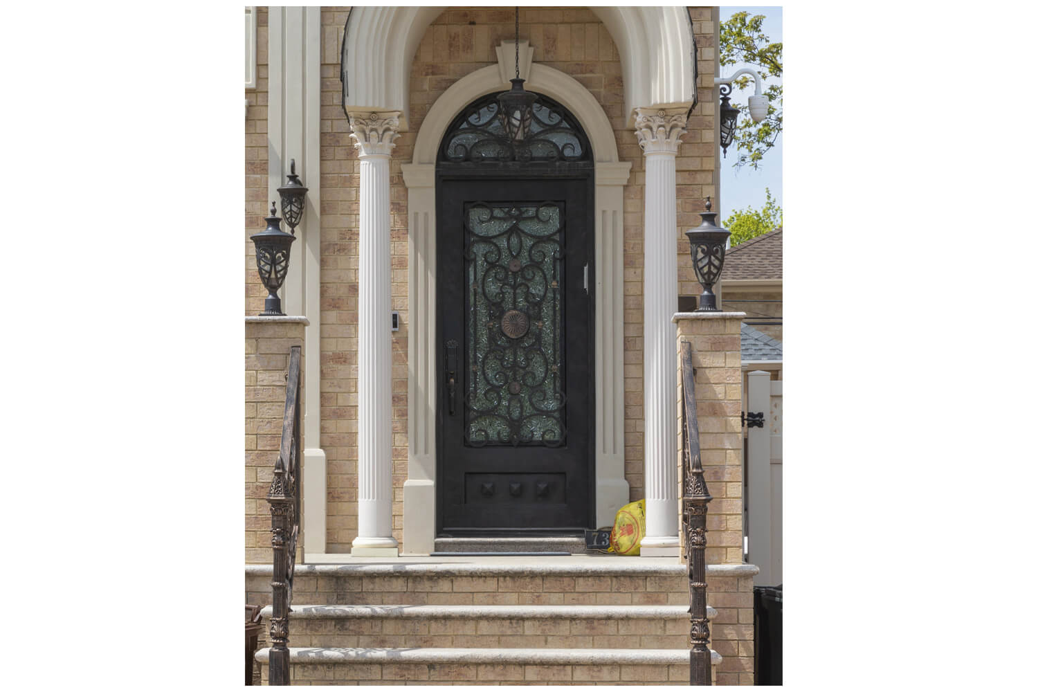 Nova Wrought Iron Custom Exterior Door Style 034