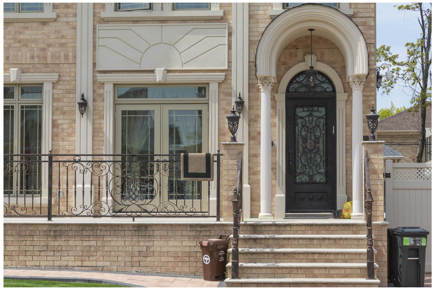 Nova Wrought Iron Custom Exterior Door Style 034
