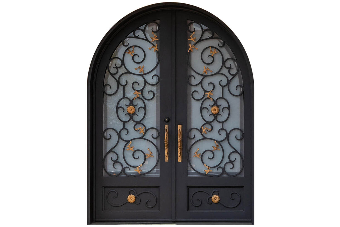 Nova Wrought Iron Custom Exterior Door Style 035