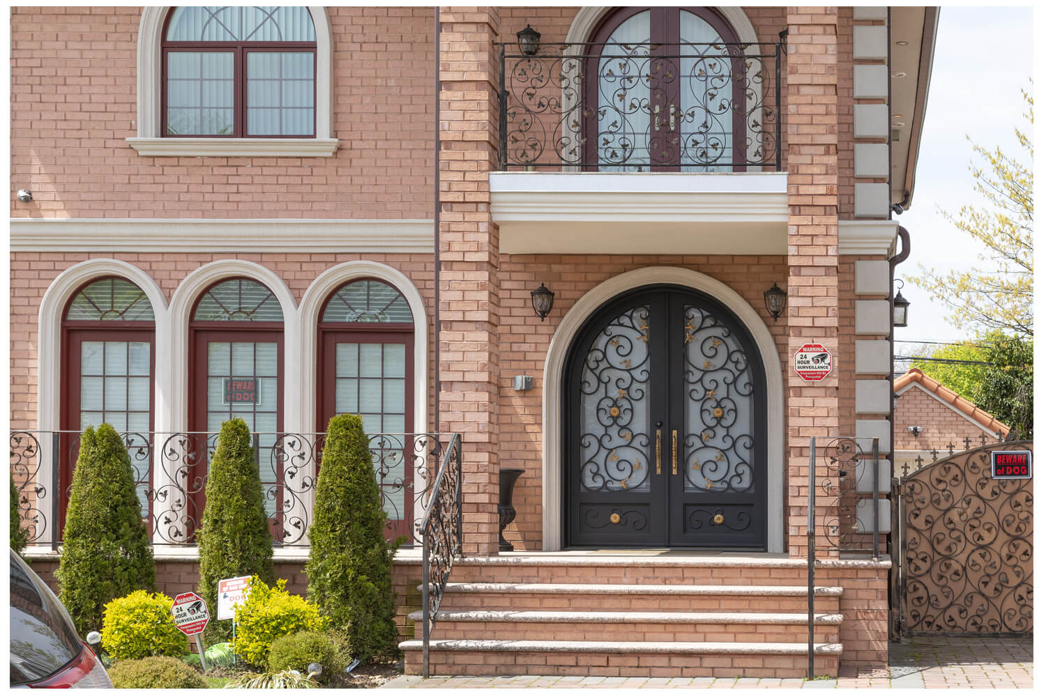 Nova Wrought Iron Custom Exterior Door Style 035