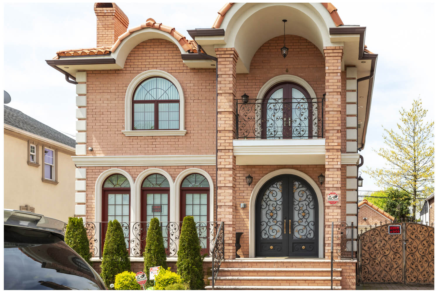Nova Wrought Iron Custom Exterior Door Style 035