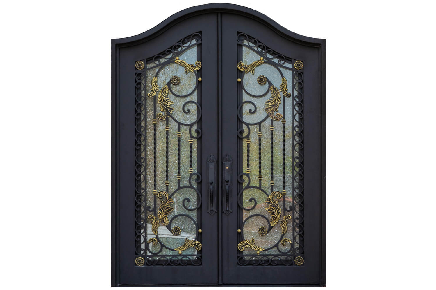 Nova Wrought Iron Custom Exterior Door Style 036