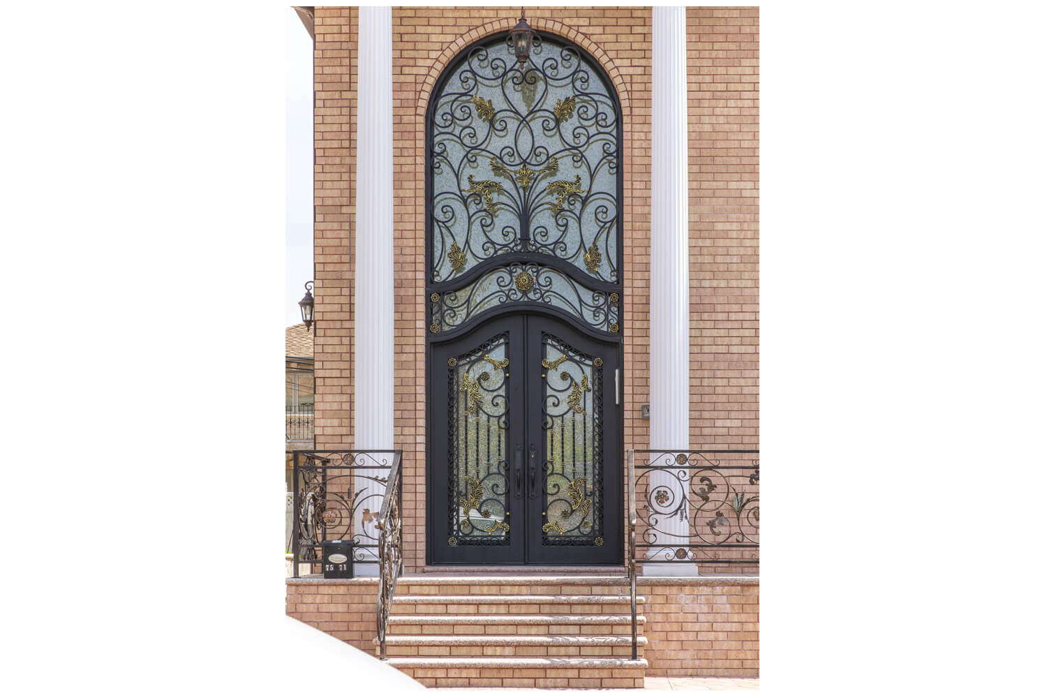 Nova Wrought Iron Custom Exterior Door Style 036