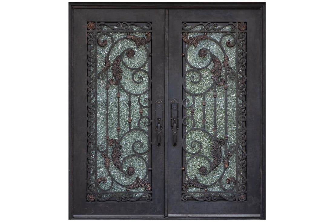 Nova Wrought Iron Custom Exterior Door Style 037