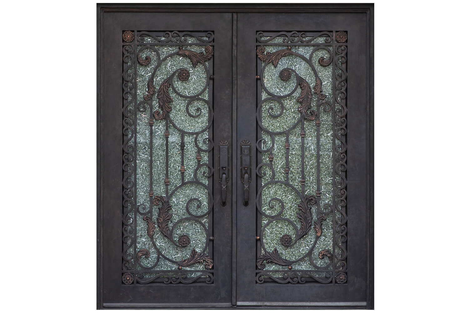 Nova Wrought Iron Custom Exterior Door Style 037