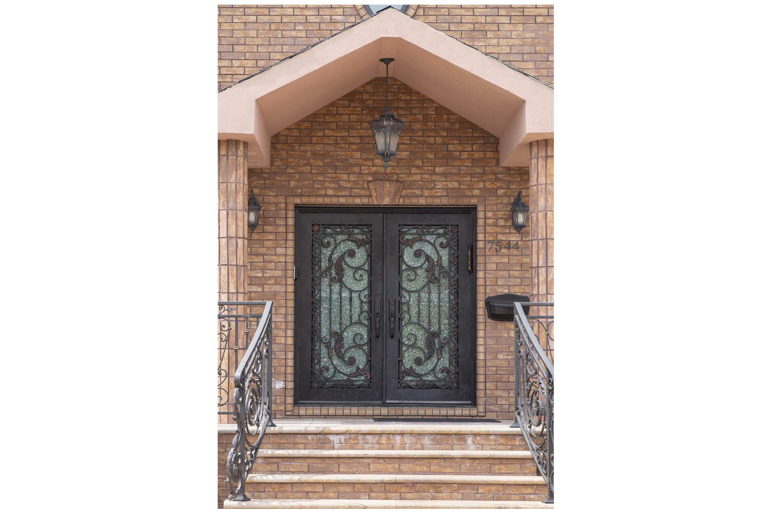 Nova Wrought Iron Custom Exterior Door Style 037