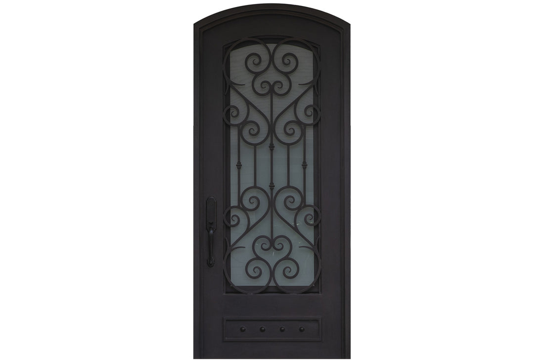 Nova Wrought Iron Custom Exterior Door Style 038
