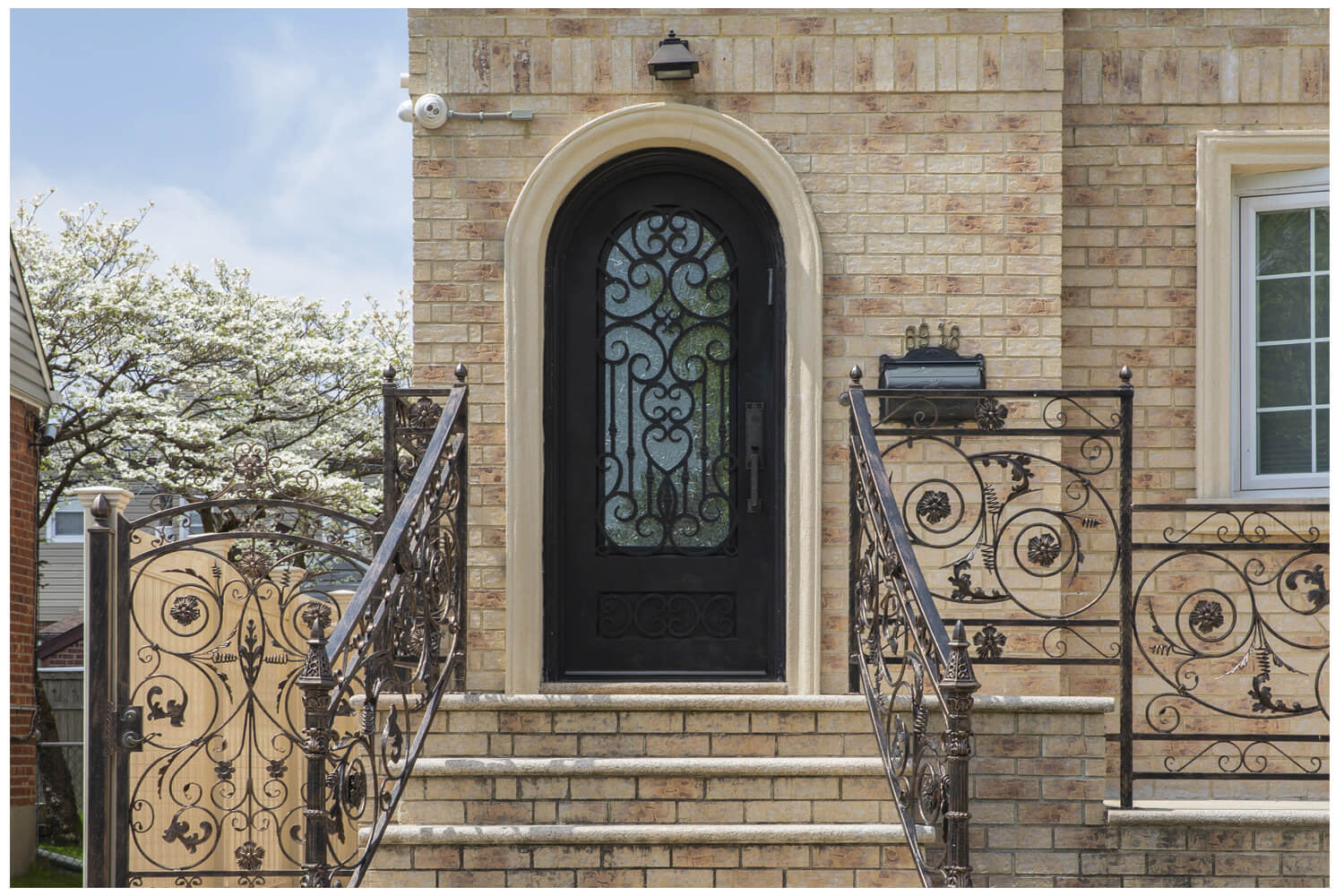 Nova Wrought Iron Custom Exterior Door Style 039