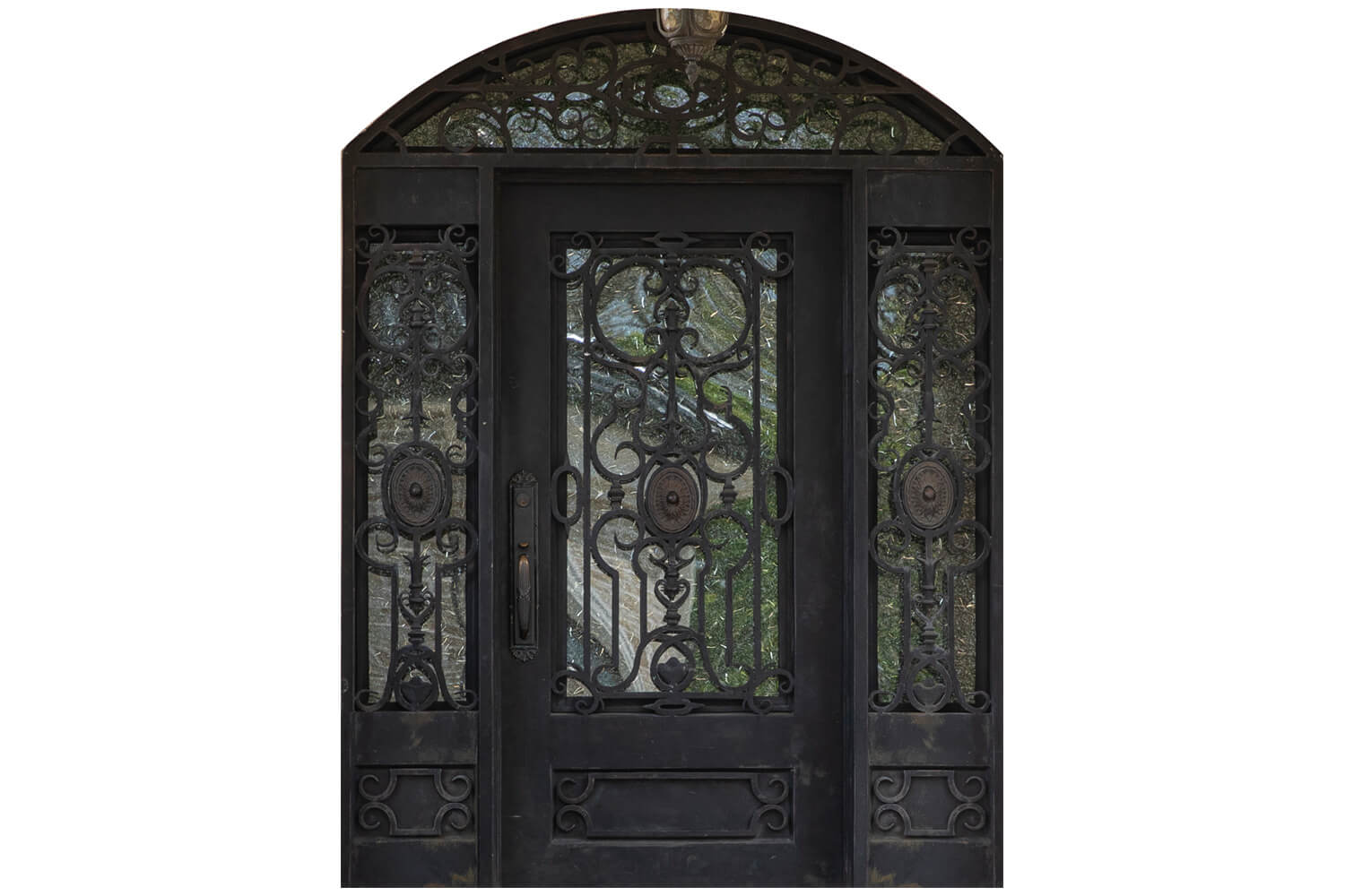 Nova Wrought Iron Custom Exterior Door Style 040