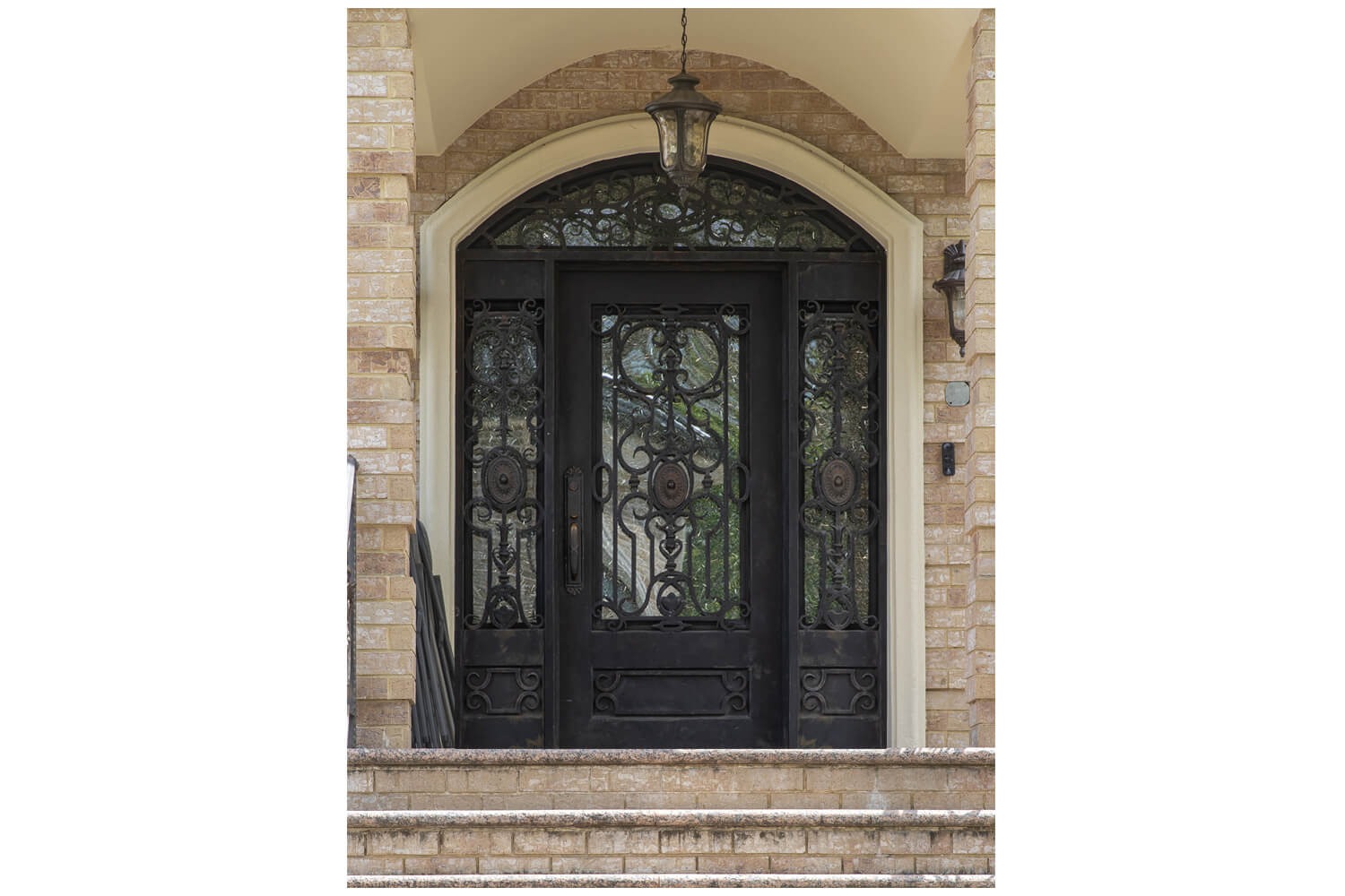 Nova Wrought Iron Custom Exterior Door Style 040