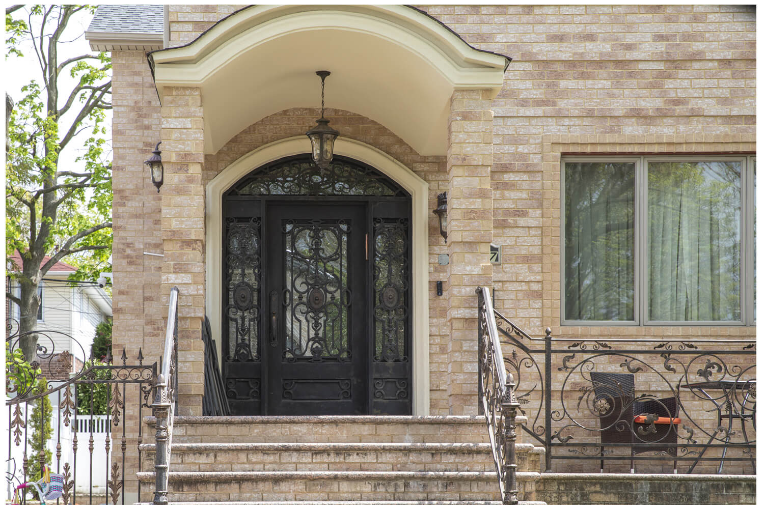Nova Wrought Iron Custom Exterior Door Style 040