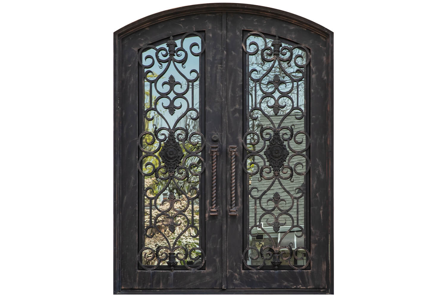 Nova Wrought Iron Custom Exterior Door Style 041
