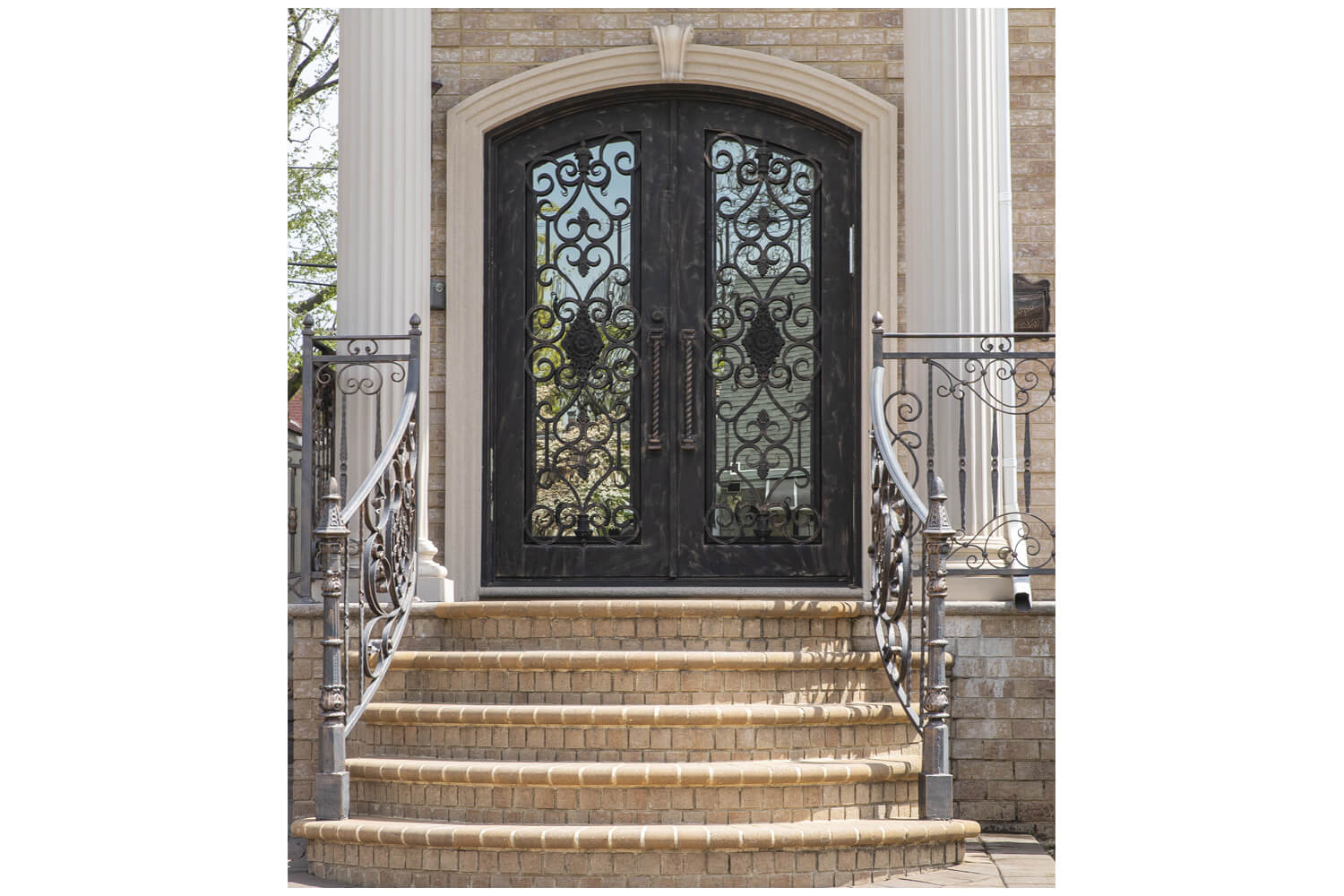 Nova Wrought Iron Custom Exterior Door Style 041