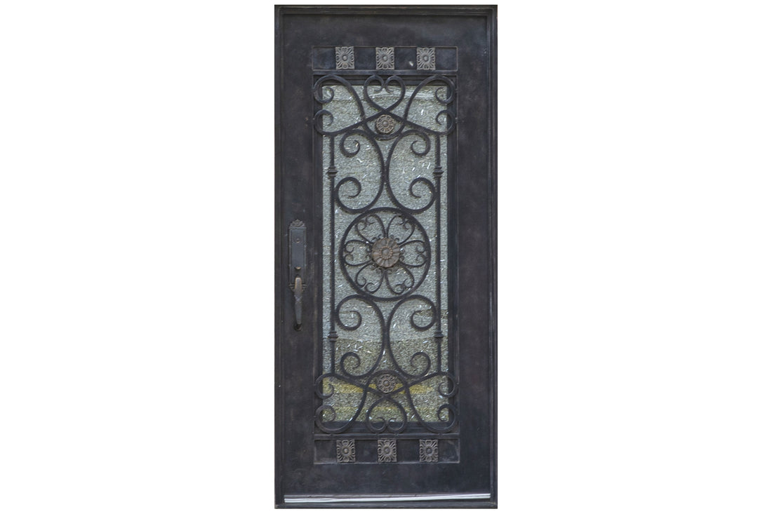 Nova Wrought Iron Custom Exterior Door Style 042