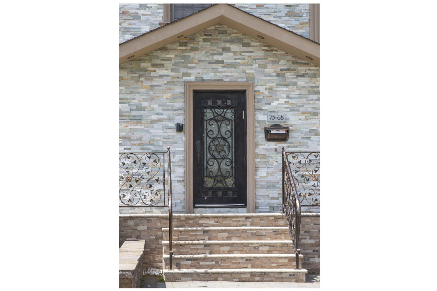 Nova Wrought Iron Custom Exterior Door Style 042