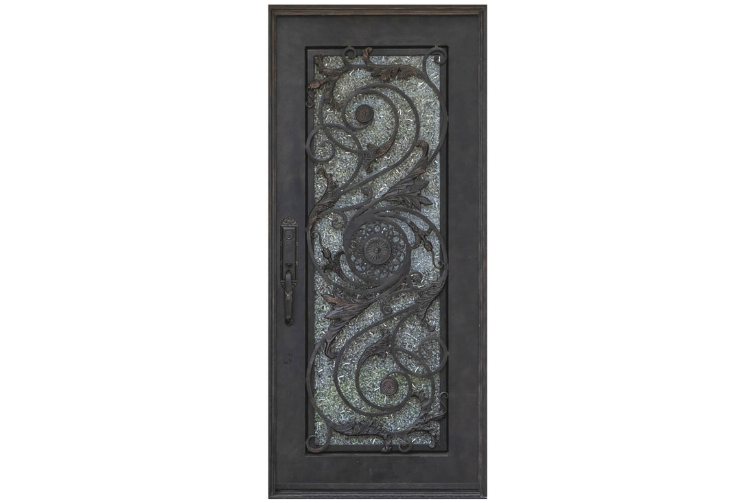 Nova Wrought Iron Custom Exterior Door Style 043