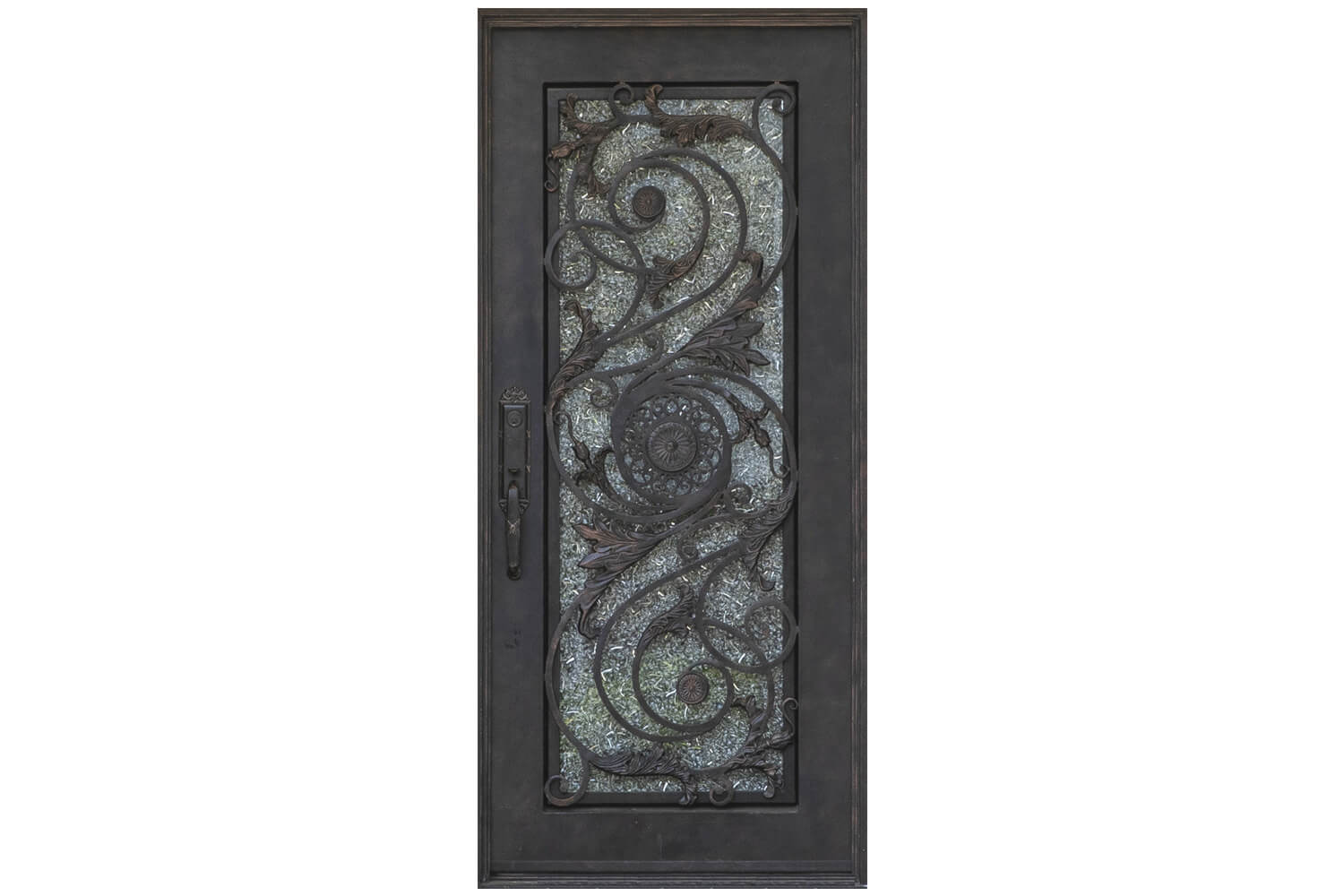 Nova Wrought Iron Custom Exterior Door Style 043