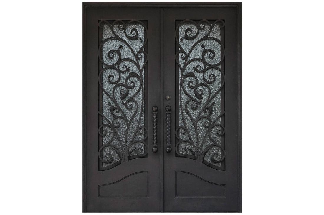 Nova Wrought Iron Custom Exterior Door Style 044