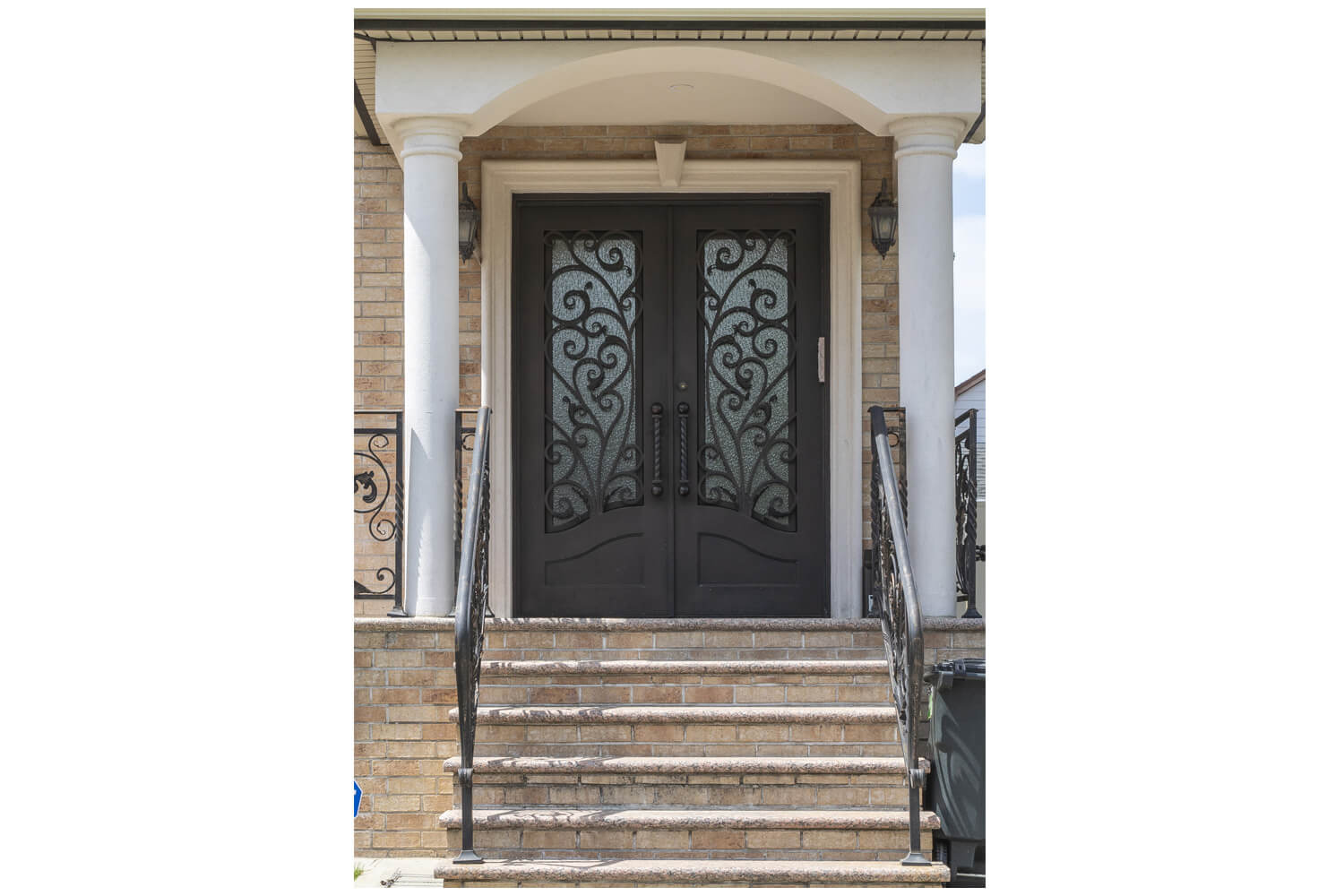 Nova Wrought Iron Custom Exterior Door Style 044