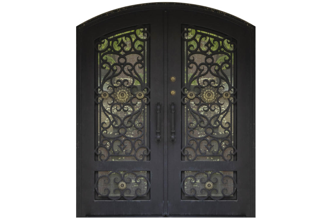 Nova Wrought Iron Custom Exterior Door Style 045