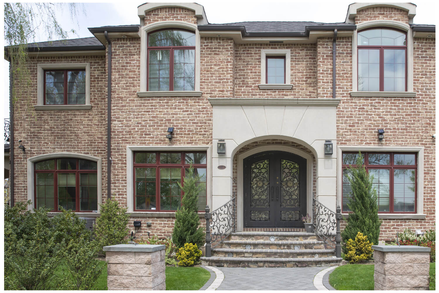 Nova Wrought Iron Custom Exterior Door Style 045