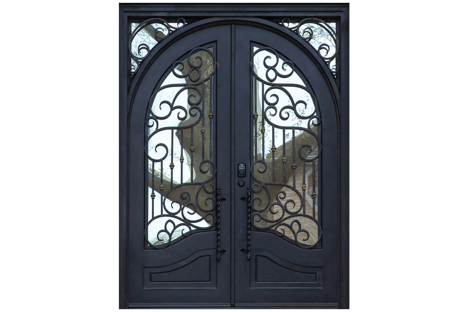 Nova Wrought Iron Custom Exterior Door Style 046