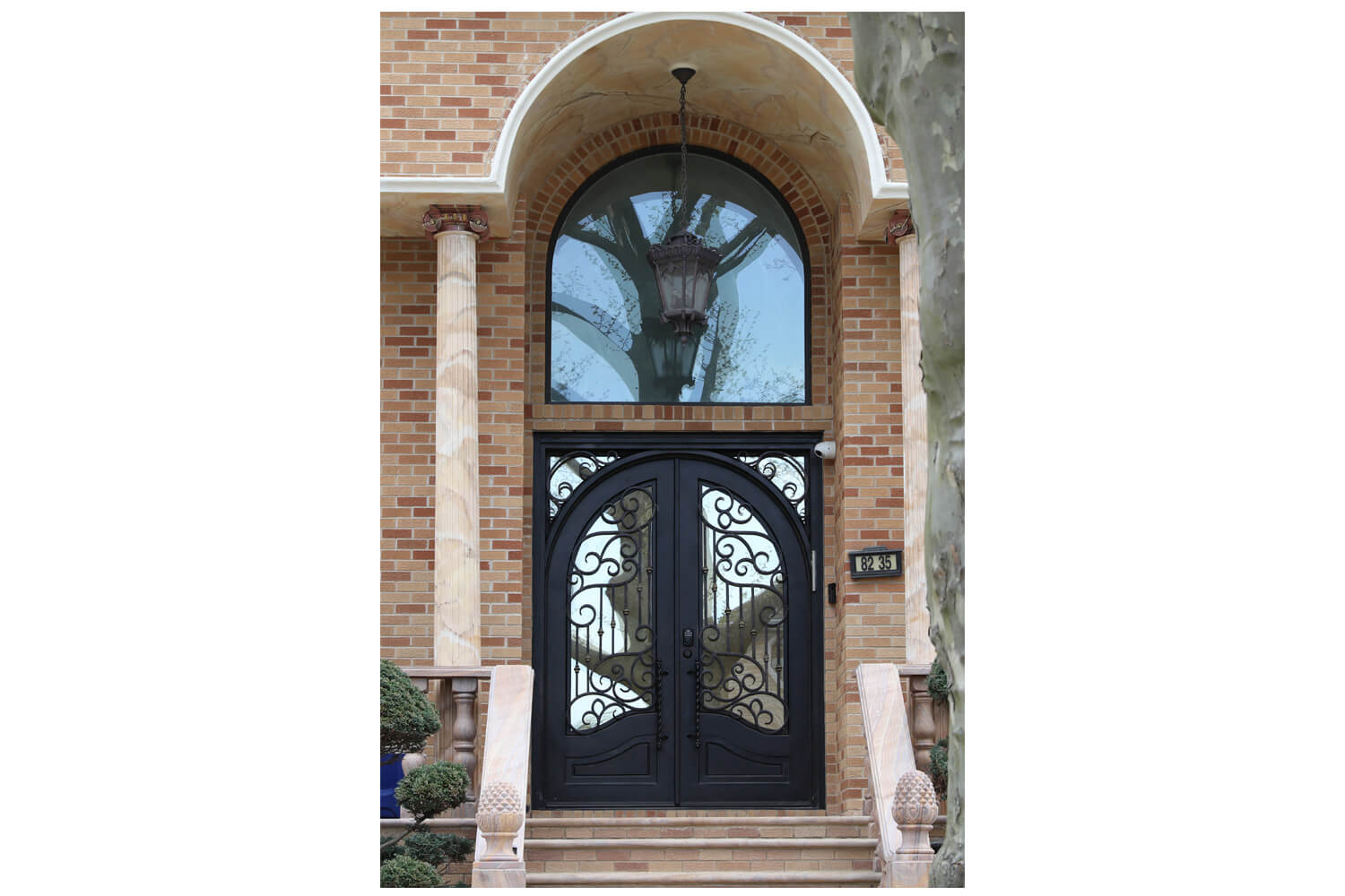 Nova Wrought Iron Custom Exterior Door Style 046