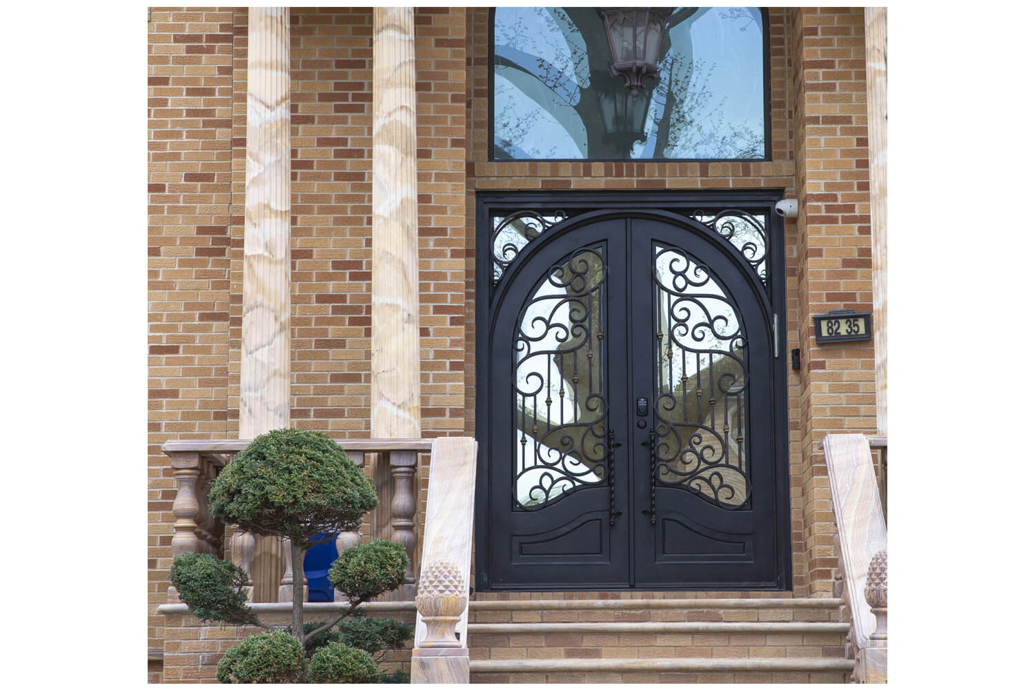 Nova Wrought Iron Custom Exterior Door Style 046