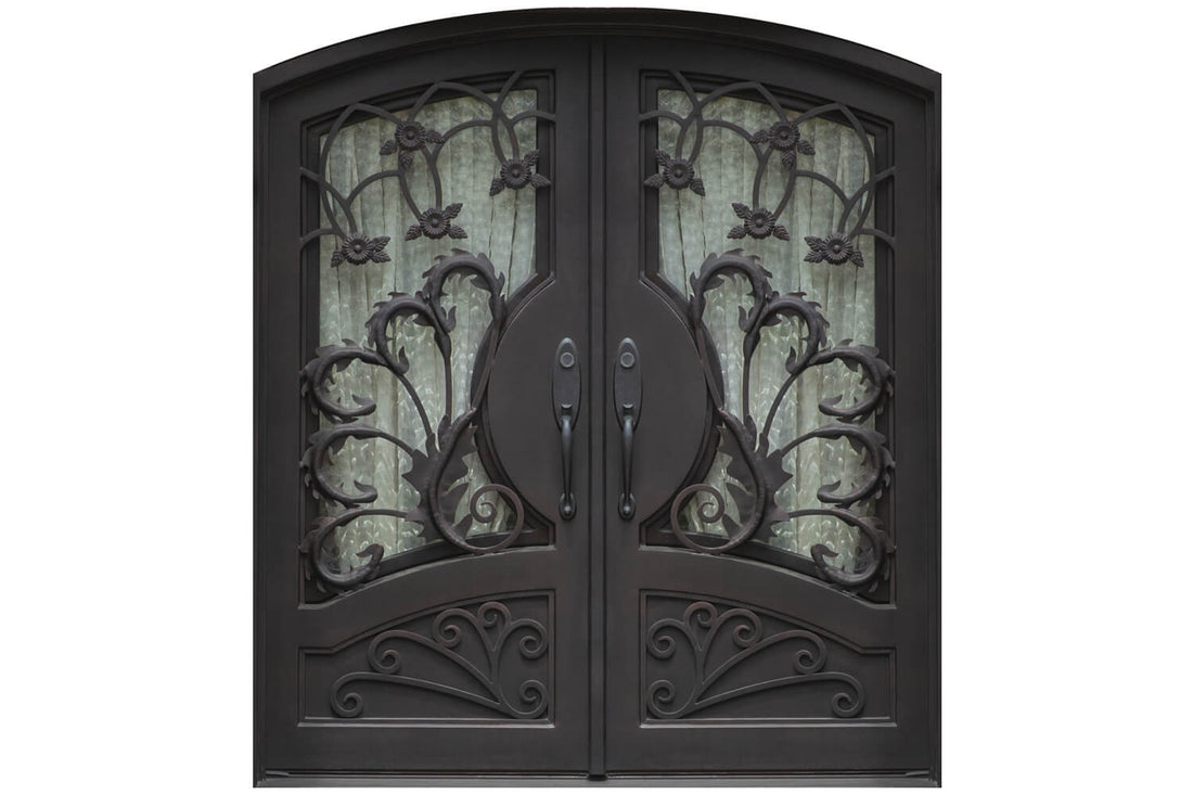 Nova Wrought Iron Custom Exterior Door Style 047