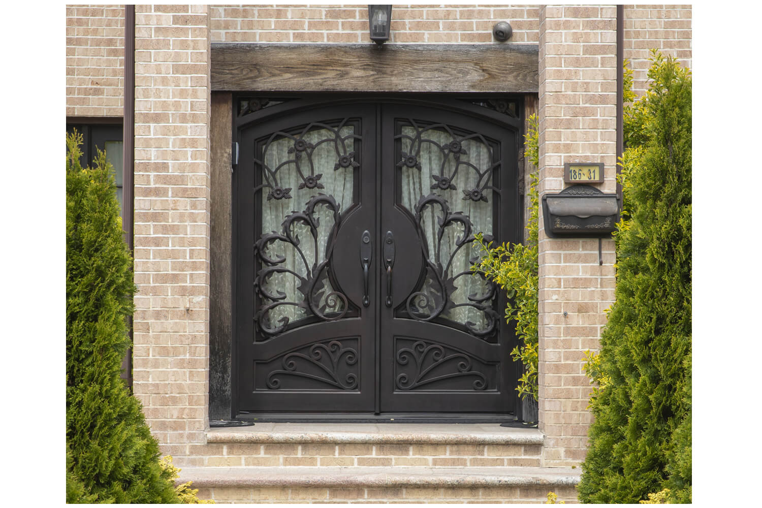 Nova Wrought Iron Custom Exterior Door Style 047