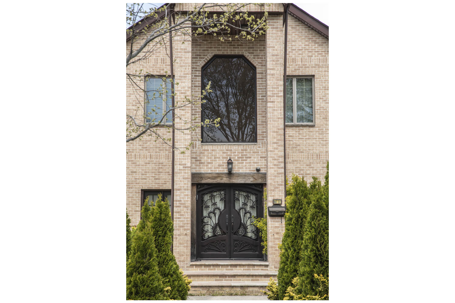 Nova Wrought Iron Custom Exterior Door Style 047