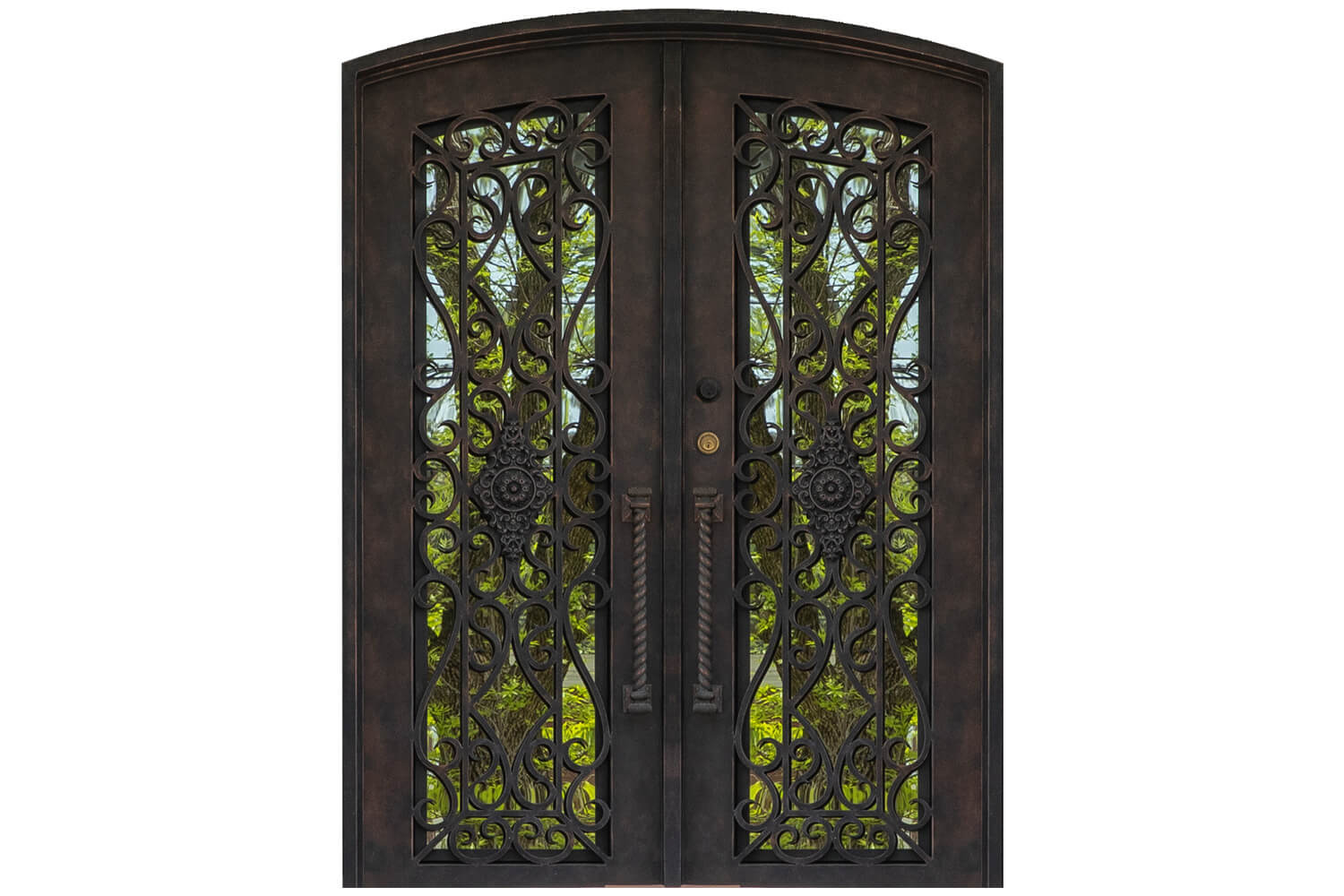 Nova Wrought Iron Custom Exterior Door Style 048