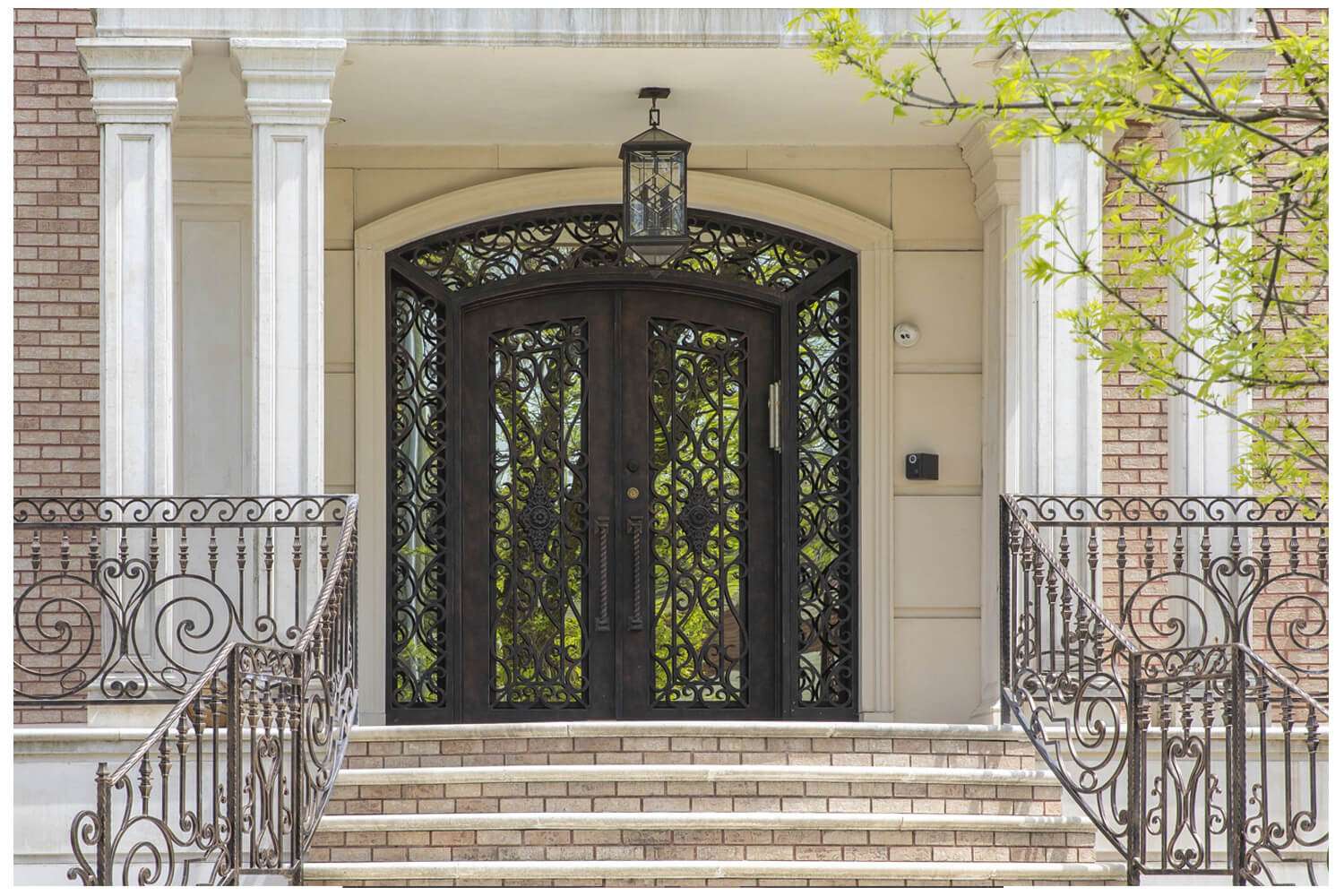 Nova Wrought Iron Custom Exterior Door Style 048