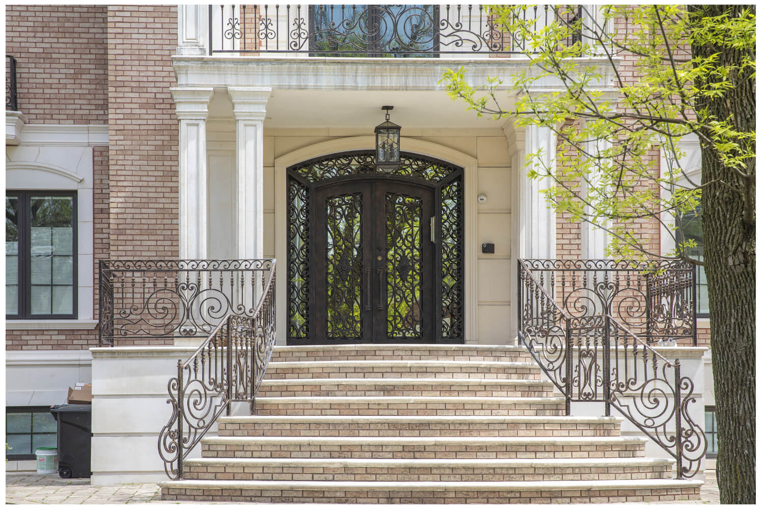 Nova Wrought Iron Custom Exterior Door Style 048