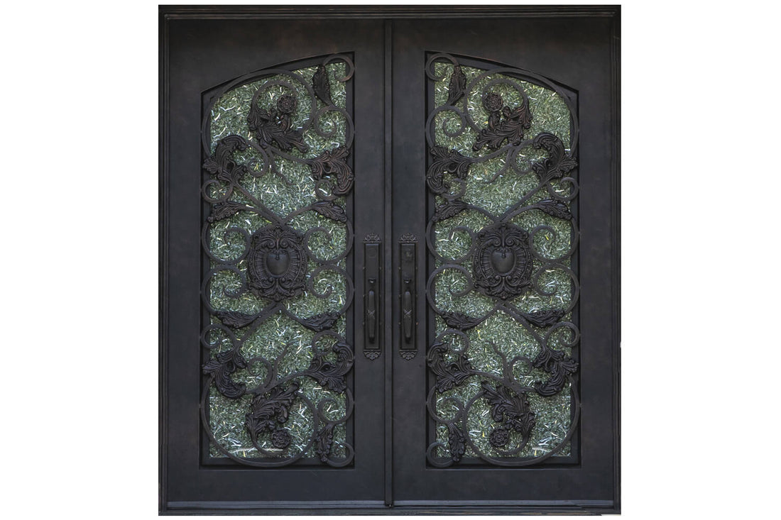 Nova Wrought Iron Custom Exterior Door Style 049